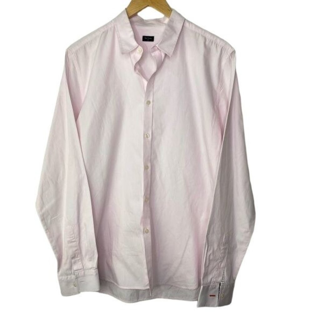 Paul Smith, London, men’s dress shirt, pink size large